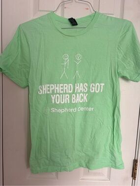 Gildan Light Green 'Shepherd Has Got Your Back' Graphic Tee